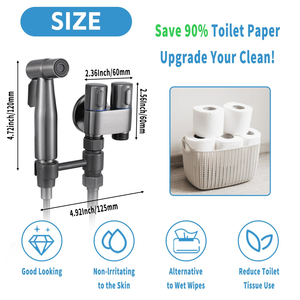 Mayorista de bidés de mano de acero inoxidable personalizados de alta calidad, fabricante de conjuntos de bidé de mano (Shattaf) para inodoros y baños - Product Image 4