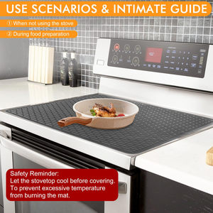 Tapis de séchage de vaisselle en silicone imperméable et antidérapant 28*20 pouces, tapis de protection sous l'évier pour la cuisine - Product Image 5