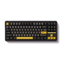 Teclado Mecánico AKKO Black Gold TAC87 OEM, Diseño TKL al 80%, Batería Inalámbrica de 10000 mAh, Montaje Gasket, Retroiluminación RGB 5.0, Interruptores Intercambiables en Caliente