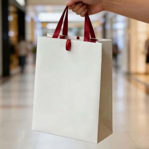 Bolsas de Compras Reciclables de Lujo con Logotipo Personalizado para Joyería, Alimentos, Cosméticos, Ropa y Embalaje de Regalos Navideños - Product Image 6