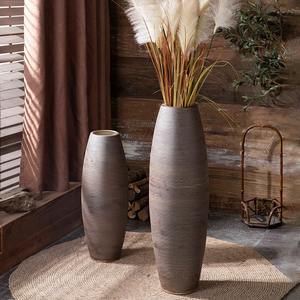Floor-standing Large Retro Wabi-sabi Hotel Patio Decoraciones Flores secas <span class=keywords><strong>Grandes</strong></span> <span class=keywords><strong>Jarrones</strong></span> de porcelana de cerámica 80 - Product Image 4