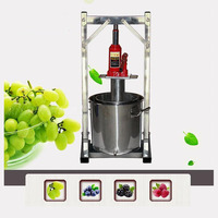 22l Capaciteit Kleine Handmatige Hydraulische Fruitpers Roestvrijstalen Druivenpers Druivenwijn Persmachine