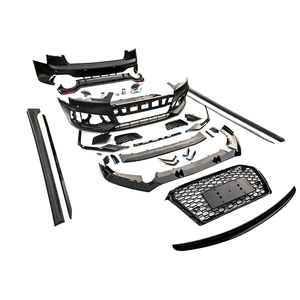 Ensemble de pare-chocs avant et arrière pour <span class=keywords><strong>Audi</strong></span> A4 <span class=keywords><strong>S4</strong></span> B9, mise à niveau style RS4, kits carrosserie complets avec calandre pour <span class=keywords><strong>Audi</strong></span> A4 <span class=keywords><strong>S4</strong></span> B9 2017 2018 <span class=keywords><strong>2019</strong></span> - Product Image 1