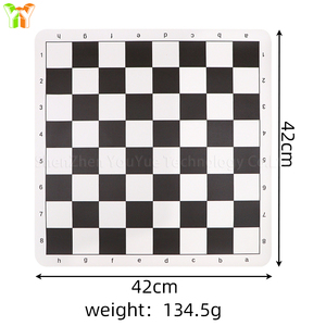 <span class=keywords><strong>Tapis</strong></span> d'échecs pour enfants et famille, échiquier pliable et souple, échiquier professionnel pour tournoi - Product Image 6