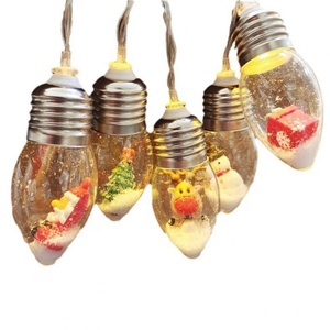 Christmas Creative <b>Bulb</b> Lamp LED String <b>Lights</b> Waterproof <b>Battery</b> Operated Christmas Wall <b>Lights</b> - Product Image 6