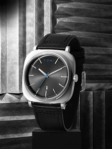 นาฬิกาควอตซ์ <span class=keywords><strong>TOMI</strong></span> T084 สำหรับผู้ชาย ดีไซน์หรูหรา พร้อมปฏิทิน ตัวเรือนโลหะผสม สายหนัง มีสินค้าในสต็อก ราคาโรงงาน นาฬิกาข้อมือสำหรับนักธุรกิจ - Product Image 2