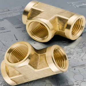 Conector en T de latón roscado de alta calidad a precio mayorista, todos los tamaños, accesorio de latón para sistema de suministro de agua - Product Image 5