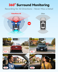 กล้องติดรถยนต์ REDTIGER Distributor VP40 2.5K*2+1080P*2 แบบคู่ STARVIS 2 5.8GHz WiFi บันทึกการขับขี่ มองเห็นในเวลากลางคืน พร้อม GPS กล่องดำบันทึกภาพ - Product Image 3
