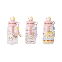 Bouteille élégante d'été pour enfants, type paille, avec séparateur de thé, en PC durable et résistant aux chutes, pour boissons chaudes/froides