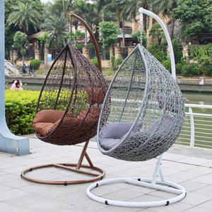 Chaise suspendue œuf en rotin PE tressé à la main, résistante aux intempéries, pour jardin et patio, intérieur/extérieur, moderne, sur mesure, fabrication OEM ODM - Product Image 4