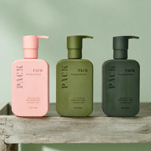 Square <strong>Shampoo</strong> <strong>Bottle</strong> 350ml 450ml HDPE PE Soft Touch UV Printing Press Pump Luxury Custom Logo Eco Friendly <strong>Refillable</strong> Cosmetic - Product Image 6
