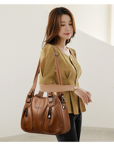 Bolsos cruzados de diseño de moda, bolsos de hombro de cuero PU de alta calidad, bolsos de mano casuales de lujo para mujer - Product Image 2