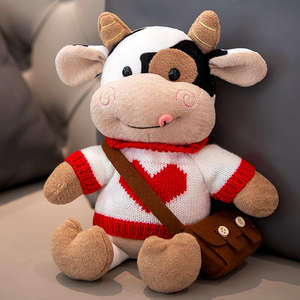 Grossisti su misura grande scelta popolare mucca cartone animato giocattoli di peluche per bambini simpatici giocattoli animali di peluche dal <span class=keywords><strong>personaggio</strong></span>/disegno - Product Image 6