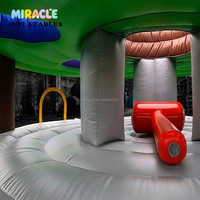 Jeu d'arcade gonflable géant commercial d'extérieur Wack-a-Mole humain, jeu de frappe gonflable géant pour carnaval