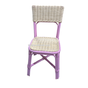 Silla de Ratán Hecha a Mano para Niños, Decoración para Fiestas de Cumpleaños, Muebles Infantiles de Mimbre Natural - Product Image 1