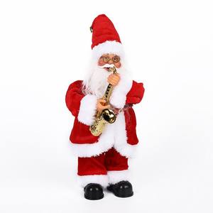 Père Noël en peluche jouet à piles danse Musical 30CM décorations de noël cadeau de vacances jouets en peluche électroniques - Product Image 5
