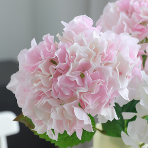 <b>Hydrangea</b> <b>Artificial</b> <b>Flowers</b> Silk Fabric High Simulation Wedding Home Decorations Blue Purple White Light Pink - Product Image 3