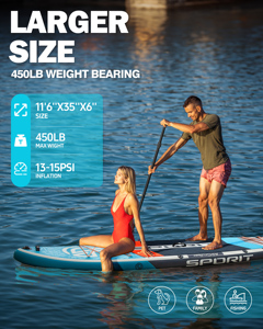 P.F. <span class=keywords><strong>Tabla</strong></span> de Paddle Surf Inflable Weihai con Capacidad para 450 lb, <span class=keywords><strong>Tabla</strong></span> de SUP para Jugar en el Agua, <span class=keywords><strong>Tabla</strong></span> de Surf con Accesorios - Product Image 4