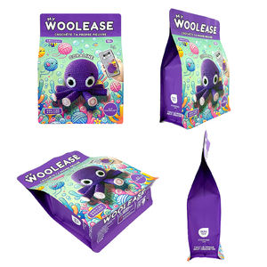 Bolsa de Plástico Reutilizable con Impresión Personalizada, Laminada con Aluminio, con Cierre Hermético, para Materiales de Crochet Hechos a Mano - Product Image 4