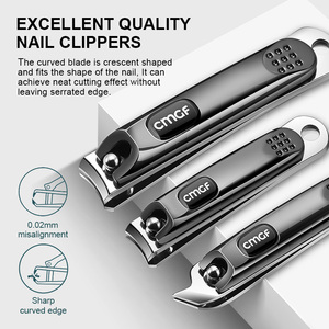 Outils de soins personnels cosmétiques pour les ongles, ensemble de <span class=keywords><strong>manucure</strong></span> et de pédicure 9 pièces, coupe-ongles en acier inoxydable avec étui de voyage en cuir PU - Product Image 2