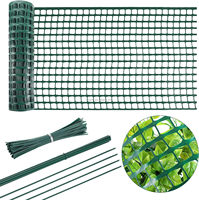 Filet en maille carrée HDPE 280 g/m², clôture en plastique pour jardin, maison, extérieur