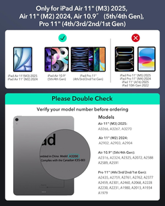 Étui clavier pour iPad Air/Pro 11 pouces (M2/M3/2024/2025) avec support magnétique détachable et modes portrait surélevés - Product Image 3