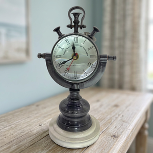 Decorative Art Deco Metal Silent Quartz Analog Needle Display <b>Desk</b> and Table <b>Clock</b> for Home and Office Decor - Product Image 3