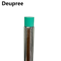 Capteur de proximité inductif Deupree M8 NO sans encaissement, sortie PNP normalement ouverte, DC 3 fils, détection 2 mm, câble 2 m, automatisation