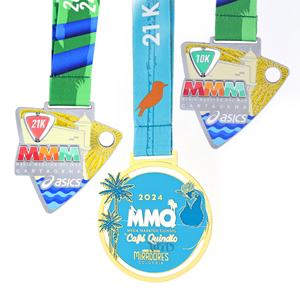 Médailles créatives personnalisées en or et en argent pour le marathon, la course à vélo, l'athlétisme, le karaté, les sports de combat - Product Image 3