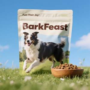 Sachet d'emballage alimentaire pour chiens et chats, à fond carré, refermable avec fermeture éclair, de qualité alimentaire, pour animaux de compagnie, impression personnalisée - Product Image 6