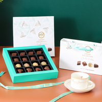 Vente en gros Boîte d'emballage de cadeau en chocolat de luxe personnalisée avec couvercle