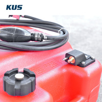 Réservoir portable marin 6,34 gallons/24 L, réservoir de transfert pour bateau hors-bord avec tuyau et jauge, pièces et accessoires