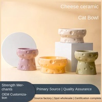 Bol en céramique solide et étanche pour nourriture et eau pour chats et chiens, grande capacité, anti-choc