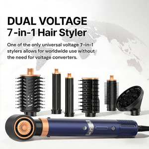 <span class=keywords><strong>Nuevo</strong></span> <span class=keywords><strong>Secador</strong></span> de Pelo Multifuncional 7 en 1, Eléctrico, 110000 RPM, Sin Aspas, de Alta Velocidad, Iónico, con Cepillo - Product Image 3
