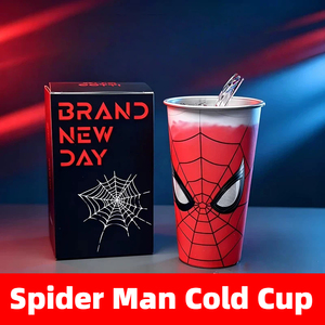 Bicchiere Termico in Acciaio Inossidabile Spider-Man che Cambia Colore, Tazza Reattiva al Freddo Fai-da-te, Regalo da Collezione - Spider-Man 4 The Day of New Dawn - Product Image 1