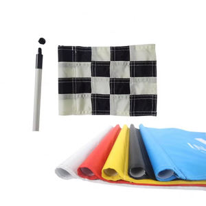 Недорогие мини-Клюшки для гольфа с отверстиями, пластиковые флажки, нейлоновый баннер для гольфа с печатным логотипом - Product Image 1
