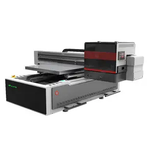 UV printer 6090 with Epson XP600 i1600 i3200 Print heads auto visual positioning uv flatbed printing machine factory direct