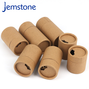 Emballage personnalisé de boîte-cadeau en carton écologique en forme de cylindre, emballage en tube de papier kraft de qualité alimentaire pour épices en poudre - Product Image 2