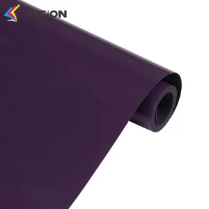 工厂价格彩色Vinil Textil HTV植绒传热乙烯基卷，用于t恤印刷