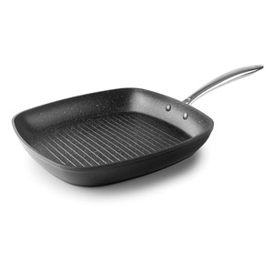 Padella grill antiaderente Grill Easy da 10 pollici quadrata con superficie scanalata per grigliate all'interno - Product Image 1