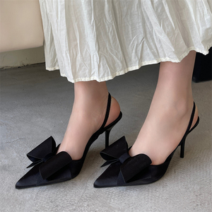 2025 Summer New European American Women's High Quality Stiletto Heel <b>Bridal</b> Party Sandals Flat Upper <b>Box</b> Packed - Product Image 4