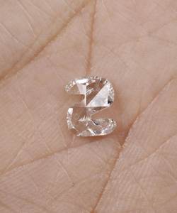 OM GEMS Model 05 71x59mm 108ct Lab Grown Diamond Fancy Color Laser Drilled Alphabet Shape <b>Initial</b> Loose Pendant Engagement <b>Ring</b> - Product Image 6