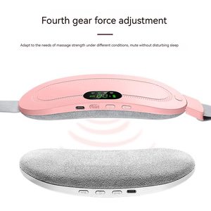 Masajeador corporal electrónico, cinturón de cintura, Dispositivo de masaje de vibración abdominal con compresa caliente para aliviar el dolor menstrual - Product Image 1