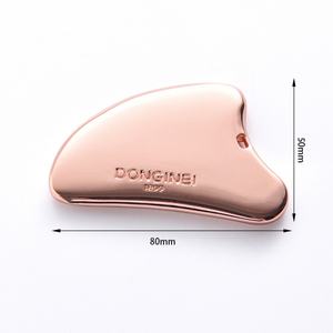Herramienta de Masaje Gua Sha de Acero Inoxidable, Color Oro Rosa, de Lujo, para Rostro, Cuello y Cuerpo - Product Image 2
