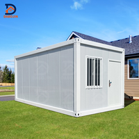 20ft modulaire préfabriqué en acier bureau à domicile mobile maison conteneur extensible portable panneau sandwich emballé à plat pour villa