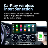 Système Linux 12.3 pouces Google Car Multimedia GPS Navigation Carplay Player pour Mercedes C W205 GLC X253 AB CLA GLA 2013-2019