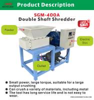 SHINHO Double arbre déchiqueteuse caoutchouc broyeur pneu papier bois déchiqueteuse palette recyclage déchets voiture métal ferraille plastique déchiqueteuse