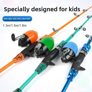 Set Canna da Pesca per Bambini di 4 Anni, Canna da Pesca per Gamberetti con Azione Ultra-Rigida, Mini Canna da Pesca - Product Image 4