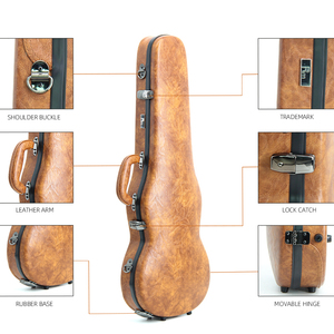 Start57-SV FRP <span class=keywords><strong>etui</strong></span> de <span class=keywords><strong>violon</strong></span> <span class=keywords><strong>4</strong></span> / <span class=keywords><strong>4</strong></span> adulte personnalisé mode imprimé PVC étui de <span class=keywords><strong>violon</strong></span> en cuir coque dure anti collision - Product Image 4