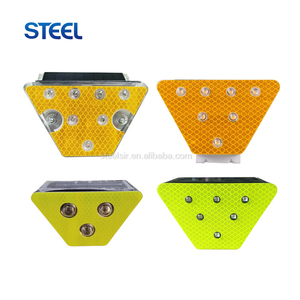Luz LED de advertencia de tráfico solar, <span class=keywords><strong>reflector</strong></span> de barandilla, señal reflectante de Color, reflectores de luces de carretera para autopista - Product Image 1